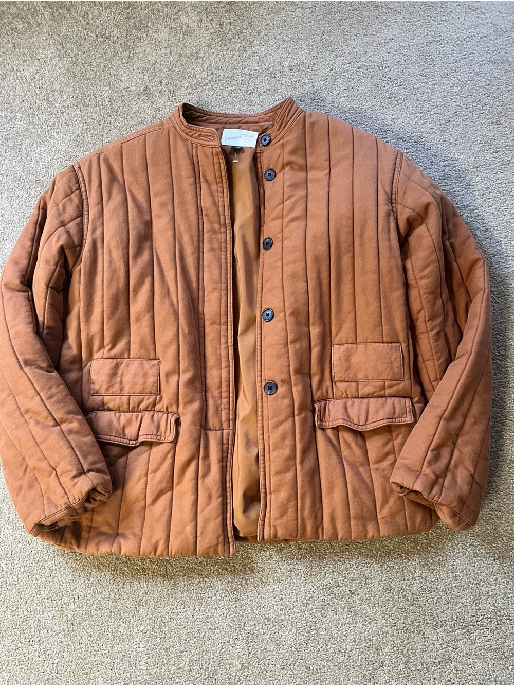 Universal Thread Quilted Rust Brown Jacket